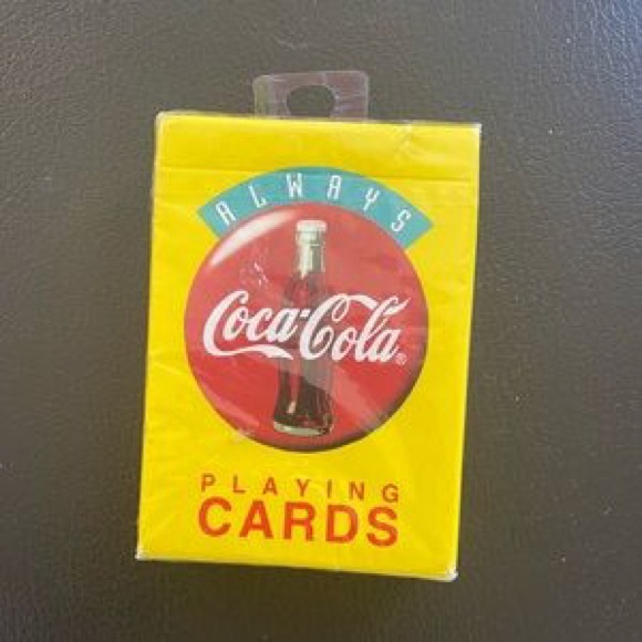 Coca Cola Other - Coca Cola Yellow Playing Cards with Red Logo